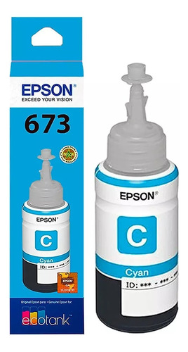 Tinta Epson Original 673 T673 L800 L805 L810 L850 L1800 C/u