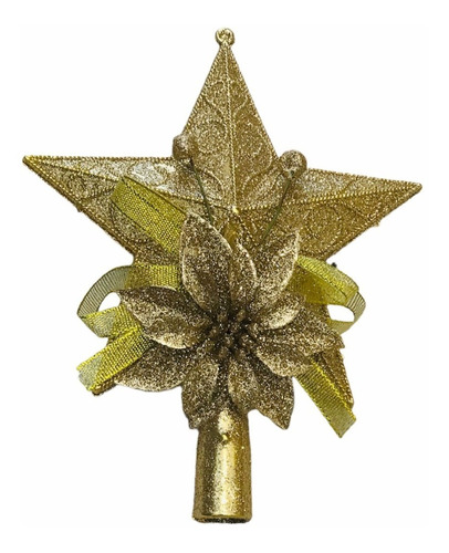 Estrella Pico (19cm) - Adorno Navideño / Árbol Navidad Deco 