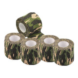 5uni Bandagem Camuflada Elástica Paintball Airsoft Proteção