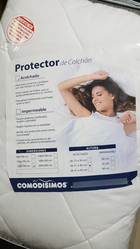Protector Colchon Acolchado Comodisimos