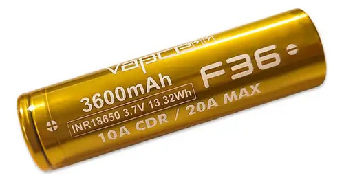 Bateria Vapcell 18650 Alta Capacidad F36 3600 Mah Original