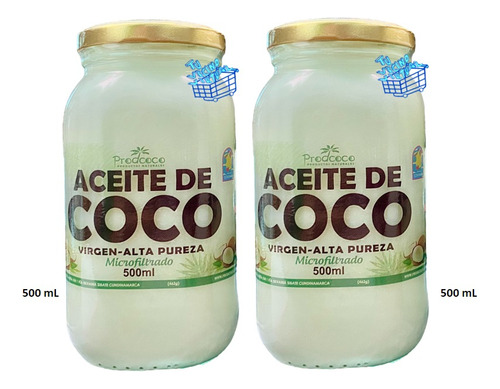 Aceite De Coco X2 500ml 100% Na - L a $57