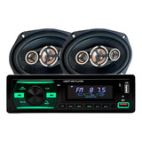 Estéreo Bluetooth Usb + Parlantes 6x9 PuLG Xline Audio Car