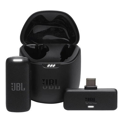 Micrófono inalámbrico USB-C con solapa Jbl Quantum Stream, color negro | Envío gratis