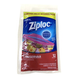 Ziploc Bolsa Freezer Conserva Alimentos Mediana 12un Pack X2