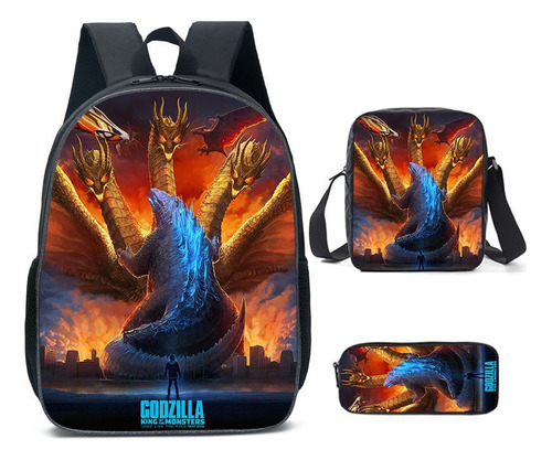 Mochila Godzilla Bag Mochila Monster For Estudiantes