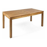 Mesa De Comedor De Madera De Acacia Extensible Para Exterior