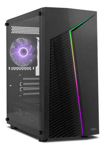 Gabinete Gamer Nox Infinity Zeta Argb Mini-tower M-atx Black