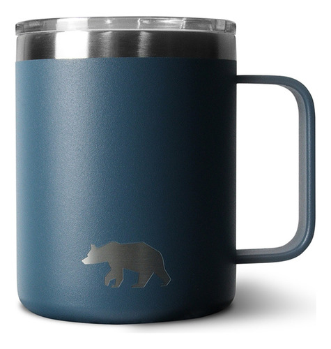 Caneca Térmica Mug Com Tampa 335 Ml Azul Bayoux Qgk