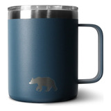 Caneca Térmica Mug Com Tampa 335 Ml Azul Bayoux Qgk