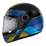 Casco Retro Mt Jarama 68th C7 Azul Mate Rider One