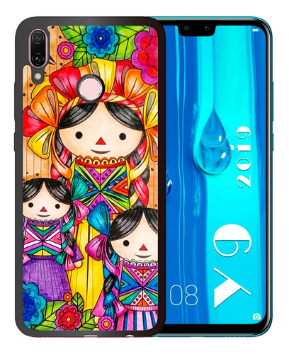 Funda Huawei Y9 2019 Lele Muñeca Mexicana Tpu/pm Uso Rudo