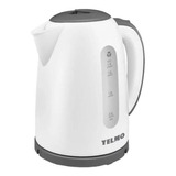 Pava Eléctrica Yelmo Pe-3909 Desayuno Blanca Y Gris 220v 1.7l