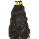 Cabelo Humano Natural Mega Hair Ondulado 50cm -100gr