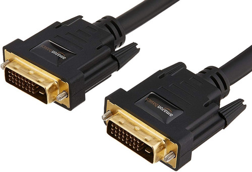 Cable Conector Video Dvi Dual Chapado Oro Macho-macho 4.57m