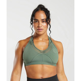 Gymshark Legacy T-bar Sports Bra - Dusk Green