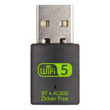 Adaptador Usb Wifi Bluetooth 600 Mbps Dual Band 2.4 / 5 Ghz