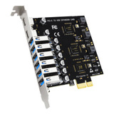 Adaptador Pci-express De 6 Usb A Y 2 Usb C 