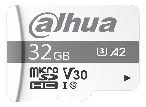Dahua Memoria Micro Sd  Tfp100 32 Gb Velocidad De Lectura 100 Mbs Velocidad De Escritura De Hasta 60 Mbs Especializada Para Videovigilancia Blanco