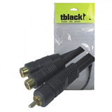 Cabo 1 Rca X 2 Jack Rca Tipo Y 20cm Gold Pt