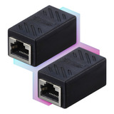 2 Piezas | Cople Cable De Red Rj45 Cat5 6 7 Hembra-hembra