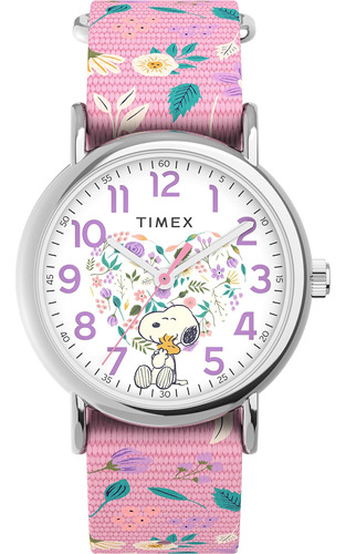 Reloj Timex X Peanuts In Bloom Weekender Para Mujer De 38 Mm