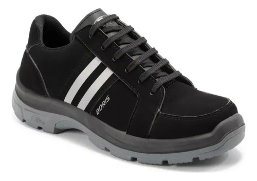 Zapato Microf Negro Rep Agua-respirable Cpa Boris 3020-nsr