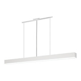 Colgante Prisma 36w Oficina Estudio 114cm Aluminio Blanco