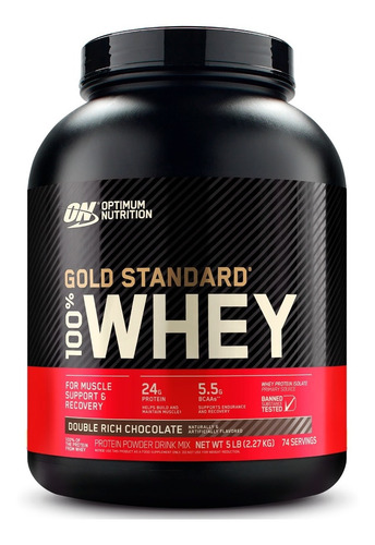Proteina Gold Standard 100% Whey 5 Libras Double Chocolate