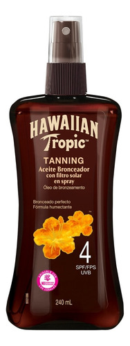 Hawaiian Tropic Aceite Bronceador Fps 4 240ml
