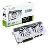 Tarjeta De Video Asus Dual Rtx 4070 White Oc 12gb Gddr6x