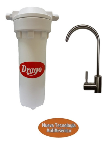 Purificador De Agua Drago Mp 90 Filtro Bajo Mesada Arsénico