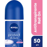 Desodorante Femenino Nivea Protect & Care Roll On 50 Ml