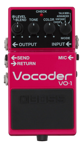 Pedal De Efecto Boss Vocoder Vo-1  Rosa