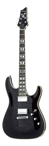 Guitarra Eléctrica Schecter C-1 Custom De Arce/caoba See-thru Black Con Diapasón De Ébano