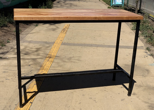 Mesa Para Terraza Bar En Roble Rústico (y Se Hacen A Medida)