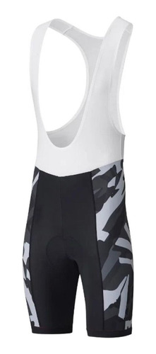 Calza Con Tira Shimano Team Bib Shorts Gray Hombre Ciclismo 