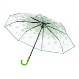 Paraguas Transparente Diseños Lluvia Vinilico Colores 