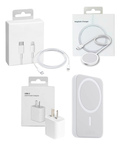 Kit Batería +adaptador 20w+ Cable Usbc+ Magsafe Para iPhone