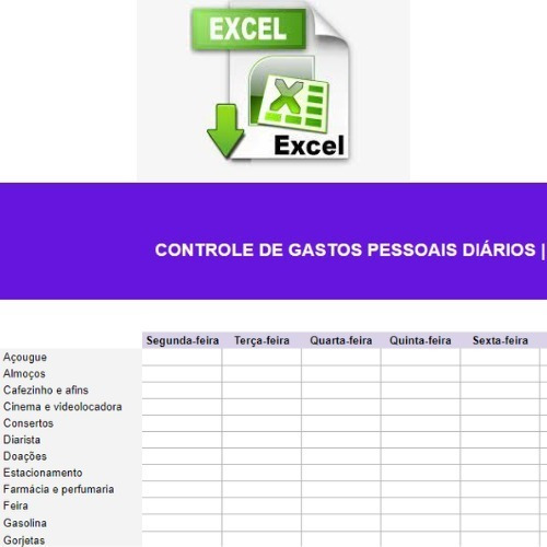 Planilha Controle Financeiro + Bônus