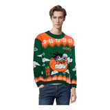 Ugly Sweater Tejido Navidad Dragon Ball Con Luz Unisex