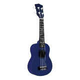 Ukelele Tenor Parquer De Madera Color Azul Con Funda