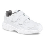 Zapatos Colegial 11 New Blanco Para Niño Y Niña Croydon