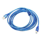 Cable Usb Para Impresora De 5 Metros 2.0 Blindaado Con Filtr