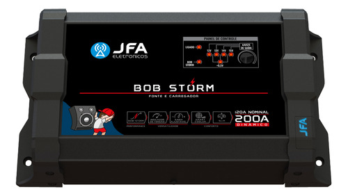 Fonte Carregador Automotiva Jfa Bob Storm 200a Bivolt