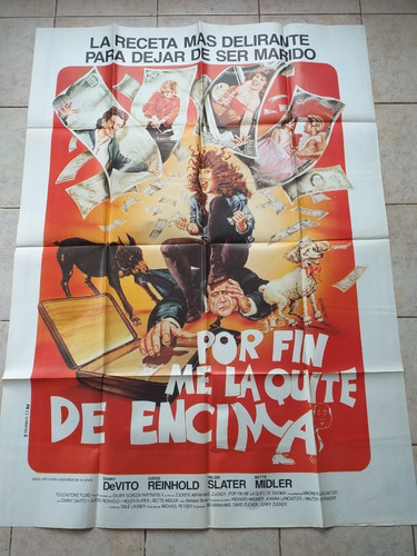 Poster Afiche Cine Doble - Por Fin Me La Quité De Encima *