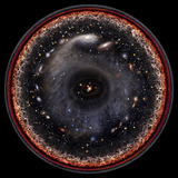 Lienzo Tela Canvas Foto Radial Universo Observable 60x60cm