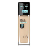 Base De Maquillaje Fit Me Matte Maybelline 118 Light Beige