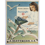 Almacenes J. Glottmann Aviso Publicitario De 1948 Burroughs