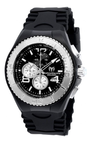 Reloj Technomarine Cruise 115148 Negro Hombres Color Del Bisel Plateado